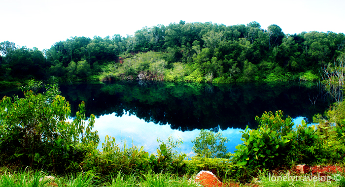 abandoned quarries at Ubin