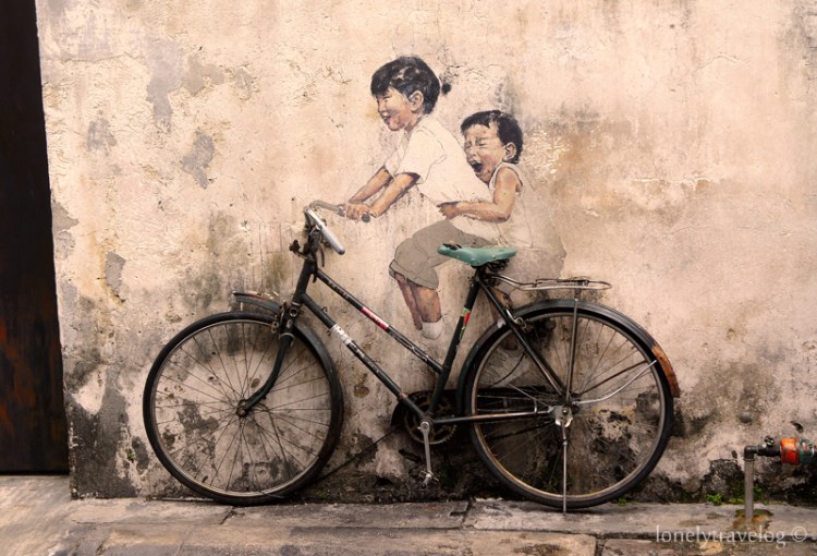 “Little Children on a Bicycle” Mural, Armenian Street