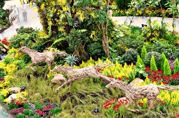 Year of the Horse Floral Display