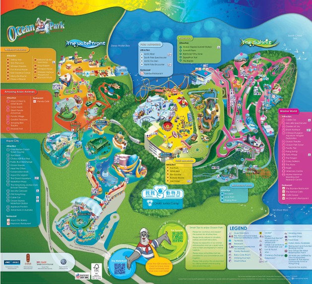 Ocean Park Map - English