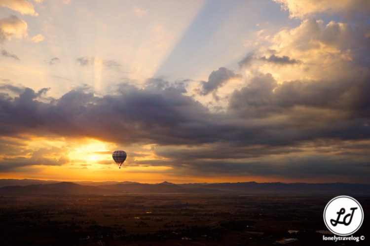 Sunrise - hot air balloon